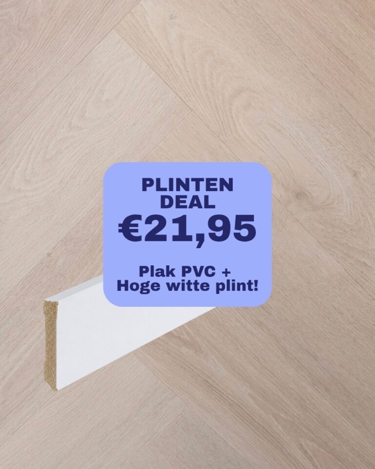 plinten deal: givefloors 20000 visgraat smoky plak pvc